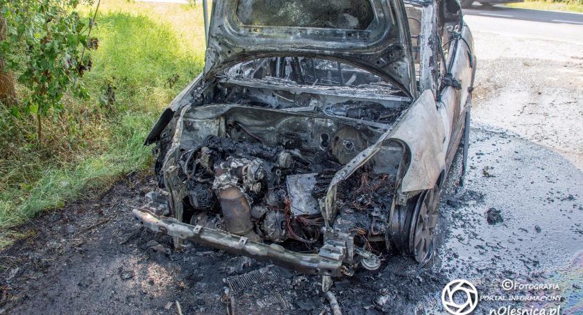 Pożar Citroena na DK25