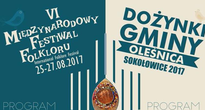 Jerzy Kryszak i gwiazda Disco Polo Tomasz Niecik na dożynkach gminnych w Sokołowicach