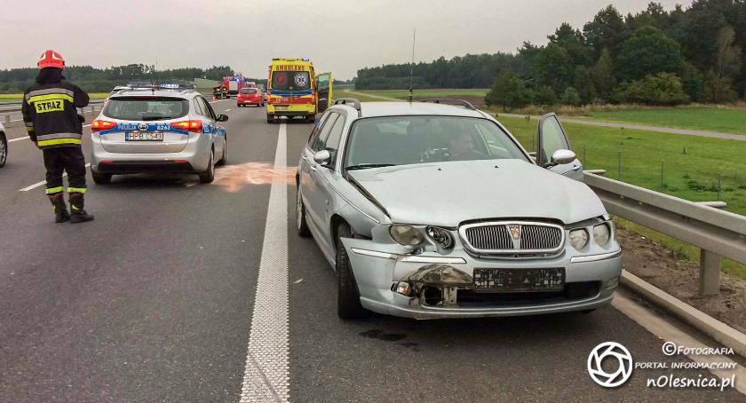 Wypadek na trasie S8 w pobliżu Szczodrowa