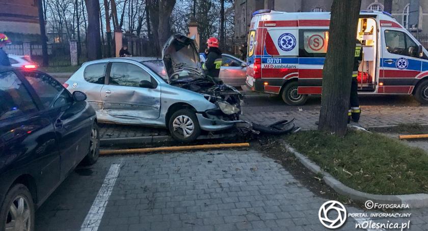 Kolizja osobówek na Wojska Polskiego