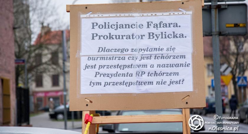 Kolejny nietypowy protest w Oleśnicy