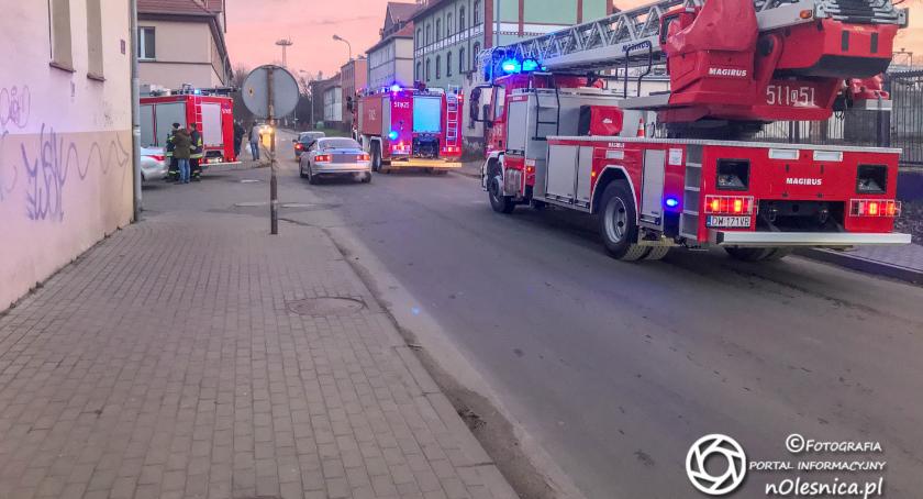 Interwencja strażaków na Moniuszki
