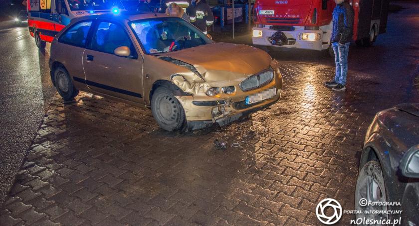 Kolizja osobówek w Spalicach