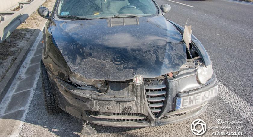 Kolizja dwóch osobówek na S8