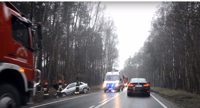 Wypadek na DK25 - VIDEO