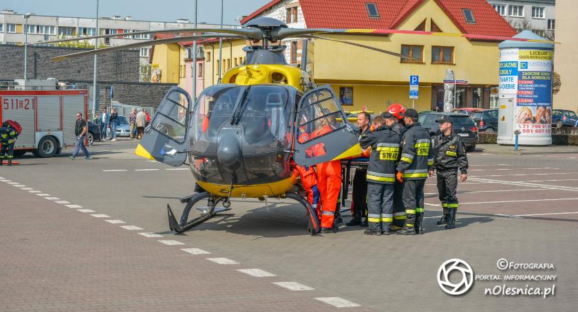 Śmigłowiec lądował koło sali BiFK ponieważ znów brakowało karetki - VIDEO