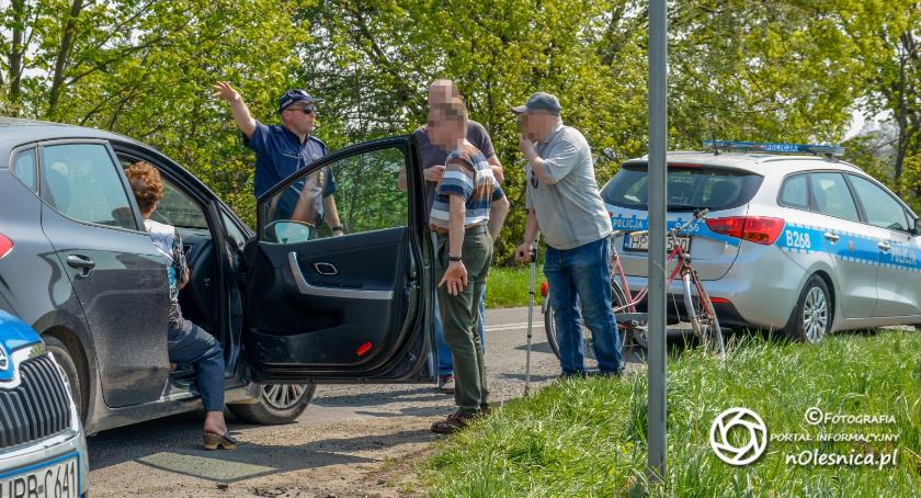Wypadek z udziałem rowerzystki na Ludwikowskiej