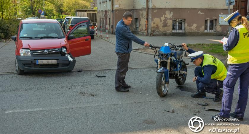 Wypadek motocyklisty na Lwowskiej