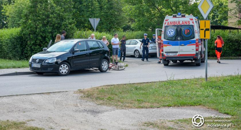 Potrącenie rowerzystki na ul. Podchorążych
