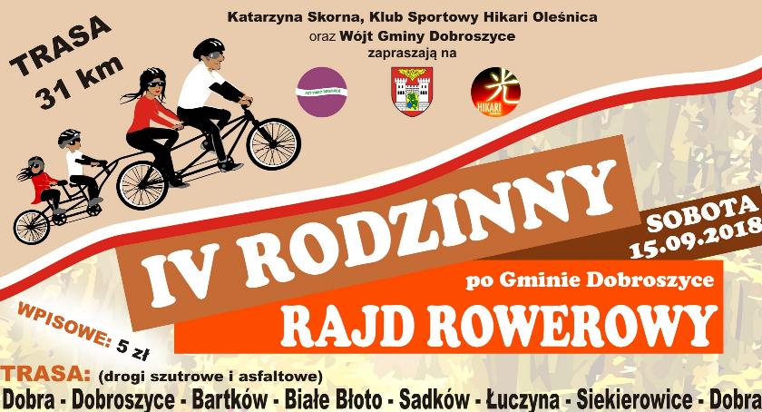 IV Rodzinny Rajd  Rowerowy po Gminie Dobroszyce