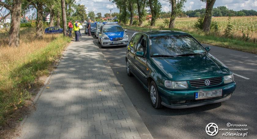 Potrącenie rowerzystki w Sycowie