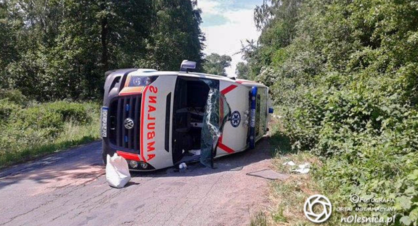 Wypadek oleśnickiej karetki