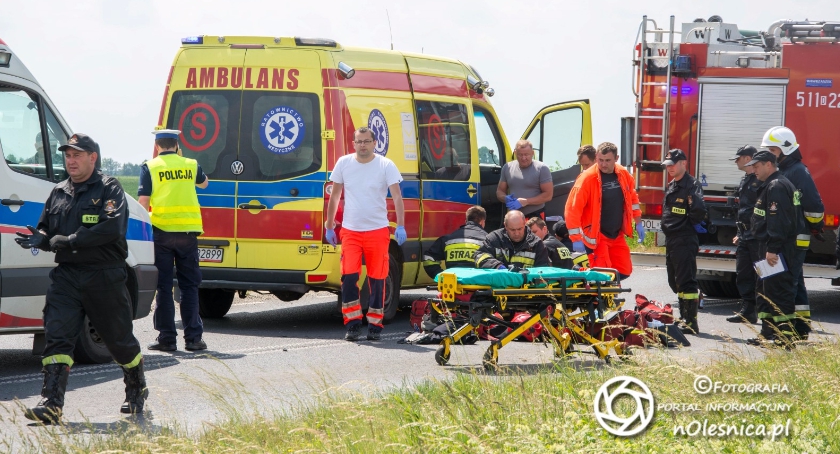 Wypadek koło Jenkowic - VIDEO - FOTO