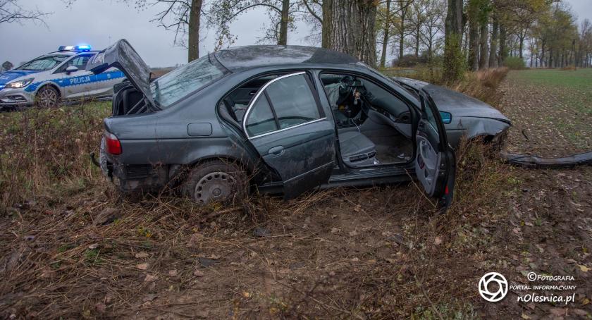 Wypadek na drodze Stronia - Wabienice