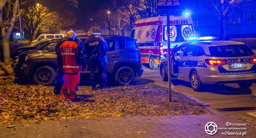 Potrącenie pieszego na ulicy Skłodowskiej
