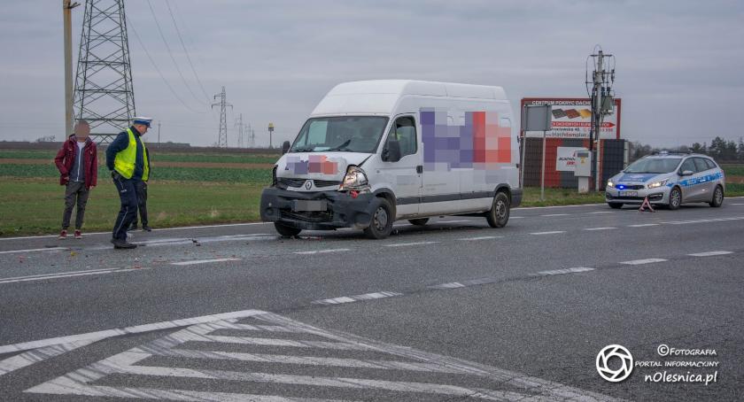 Kolizja kuriera z Passatem