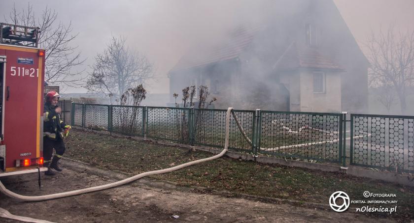Pożar w Bystrem - VIDEO