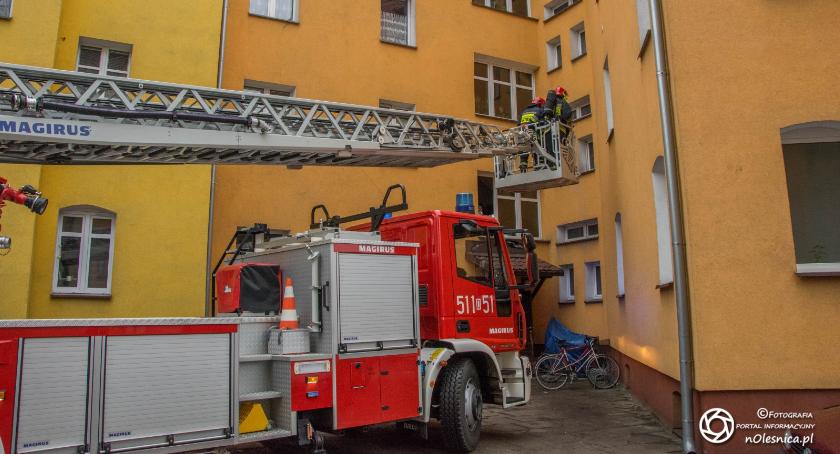 Interwencja strażaków na ul. Daszyńskiego