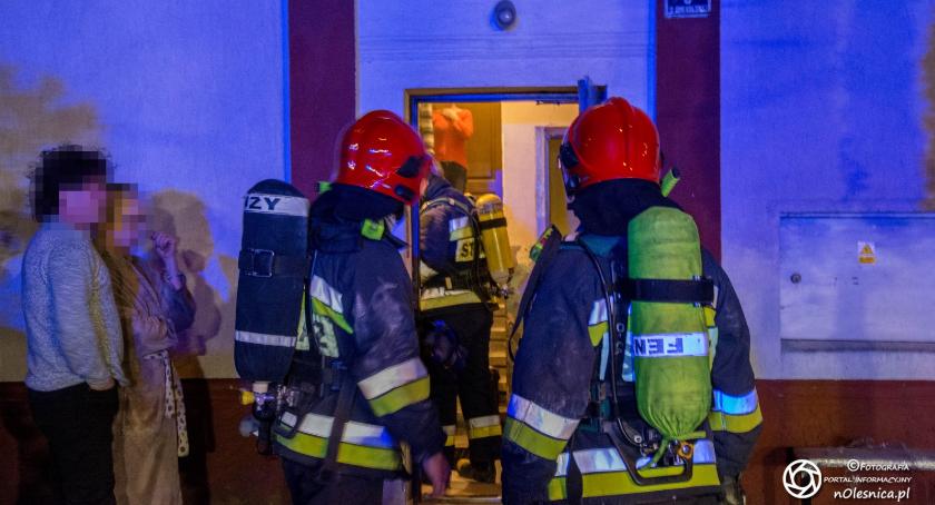 Pożar w piwnicy na Armii Krajowej