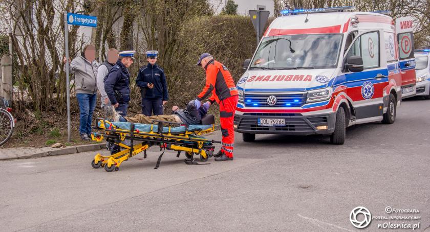 Wypadek rowerzysty z osobówką na Energetycznej