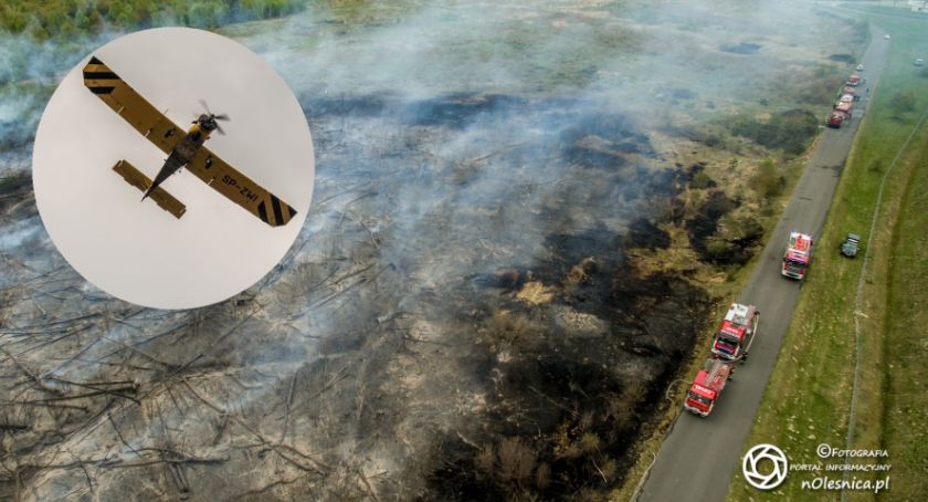 Kolejny pożar nieużytków przy trasie S8 - DRON - VIDEO