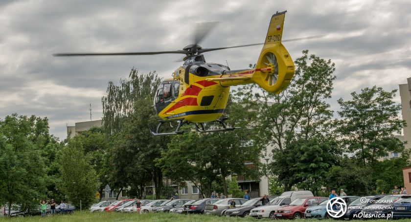 Śmigłowiec LPR lądował na Serbinowie - VIDEO
