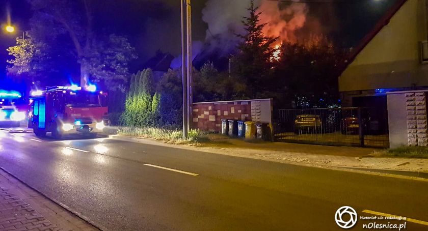 Pożar domu na Wiejskiej