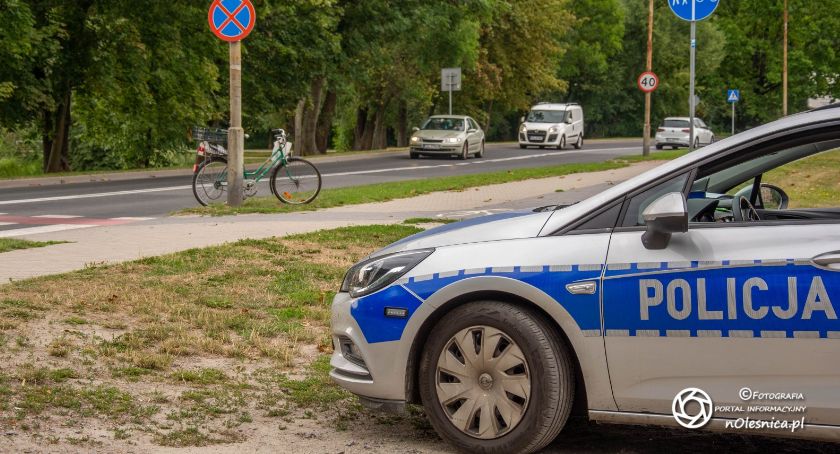 Kolizja rowerzysty z osobówką