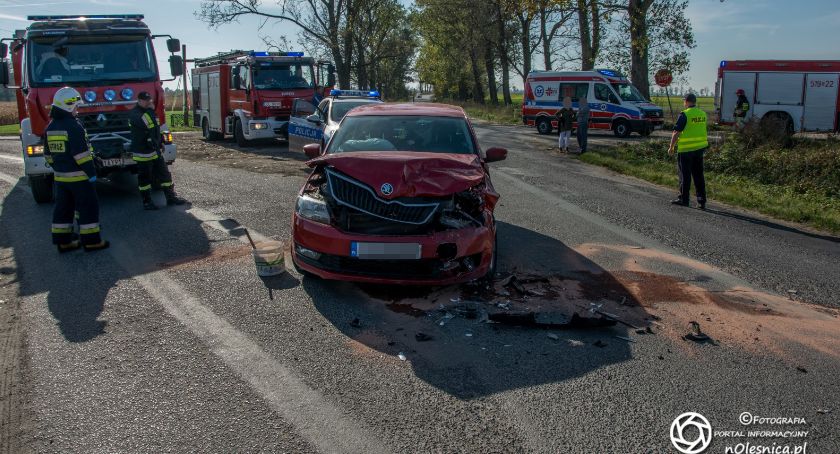 Wypadek koło Boguszyc