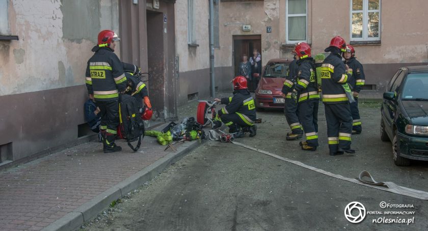 Pożar w kuchni na Poniatowskiego