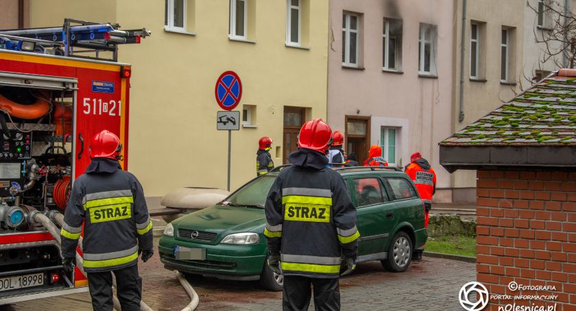 Pożar w mieszkaniu przy ulicy Wrocławskiej
