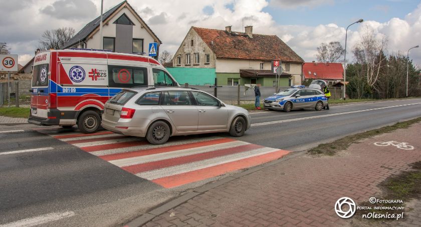 Potrącenie pieszej na Wojska Polskiego