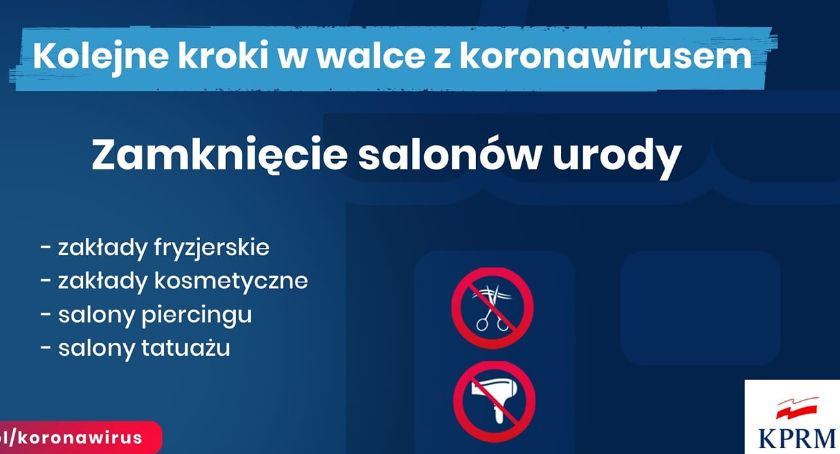 Salony urody zostają zamknięte