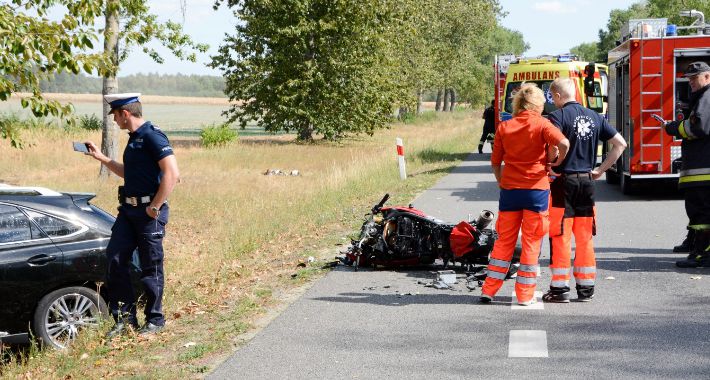 Wypadek motoru - FOTO