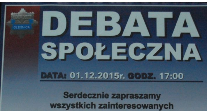 Debata z policją