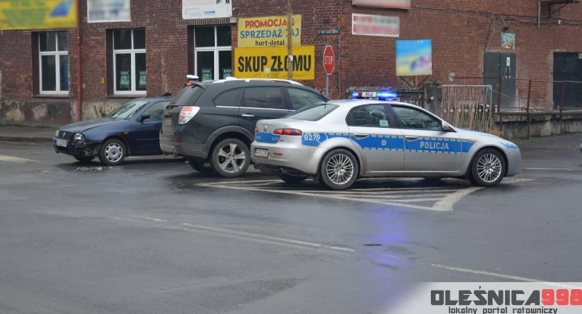 Zdarzenie drogowe na Wałowej 