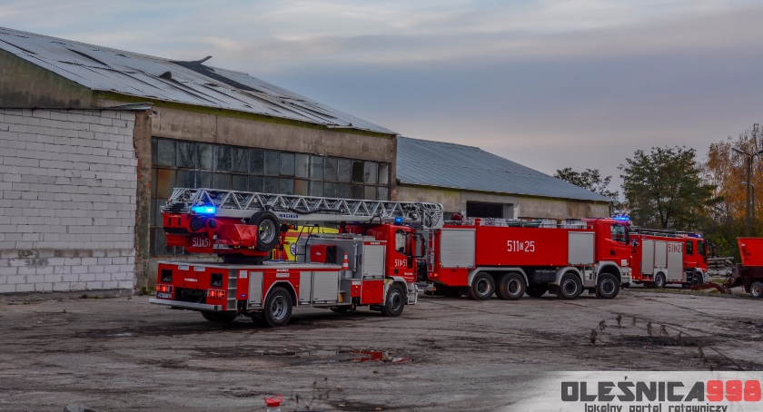 Wybuch, pożar i poszkodowani - czyli wybuch w hali pod Oleśnicą