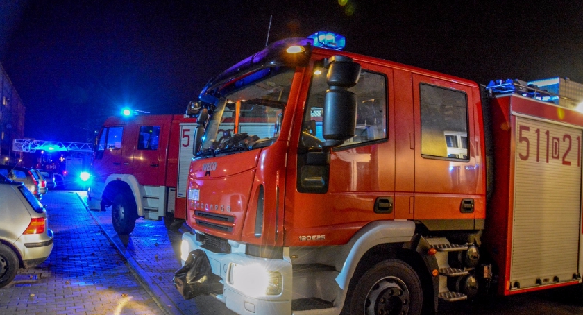  Pożar w mieszkaniu na Skłodowskiej