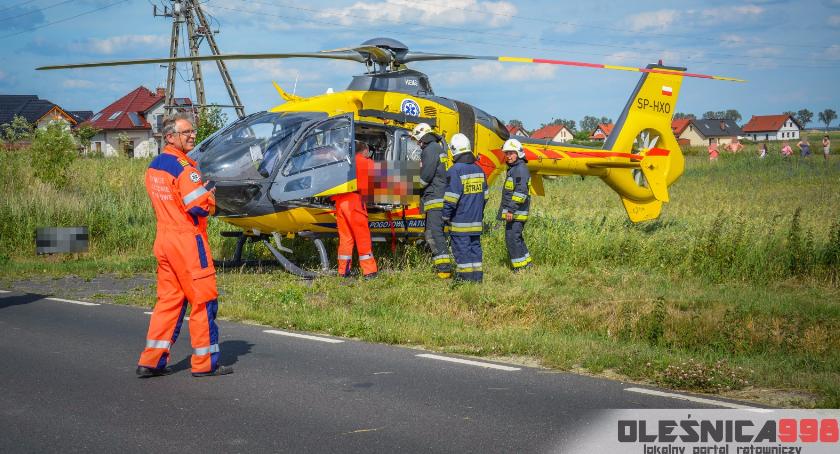 Wywrotka nietrzeźwego motocyklisty w Malerzowie