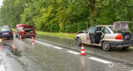 Wypadek w Spalicach - jedna osoba z drobnymi obrażeniami