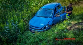 Wypadek dwóch aut koło Ligoty Wielkiej
