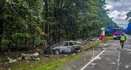 Tragiczny wypadek koło Brzeźinki. Samochód uderzył w…