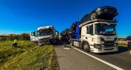 Kierowca ciężarówki zasnął za kierownicą. Bilans śmi…