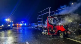 Poważny wypadek na S8 koło Boguszyc. Płonął samochód…