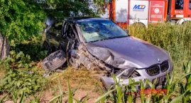 Wypadek w gminie Oleśnica. Samochód uderzył w drzewo&hellip;