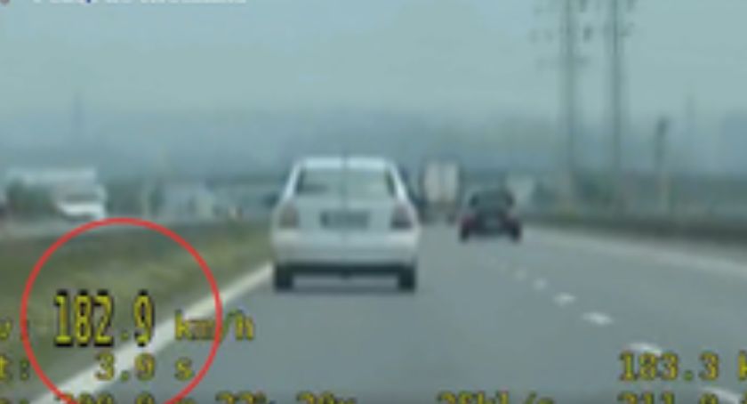 Jechał w stanie nietrzeźwości 182 km/h