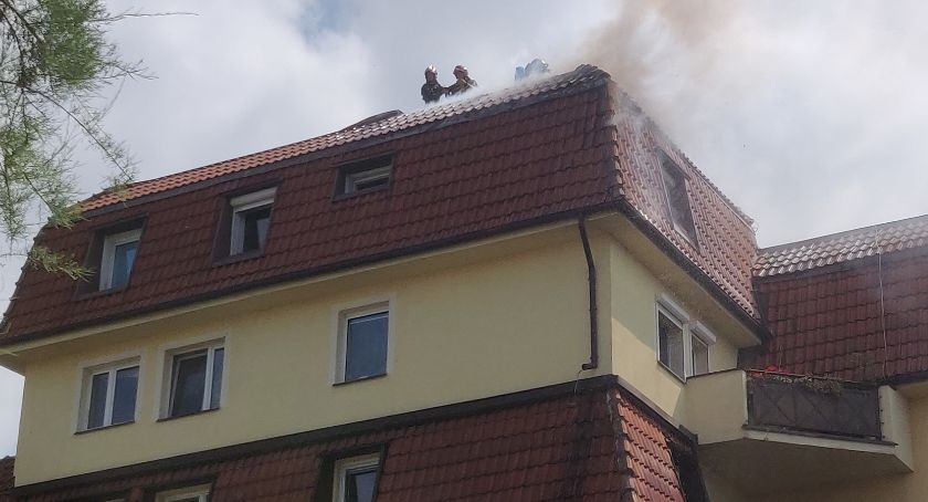 Pożar na Żmigrodzkiej we Wrocławiu.
