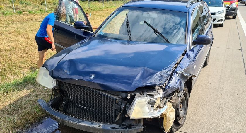 Dwa wypadki na autostradzie w niemal tym samym miejscu