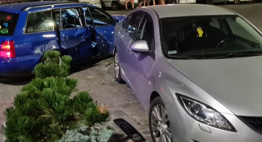 Jazda na strzelińskim Rynku zakończona wypadkiem