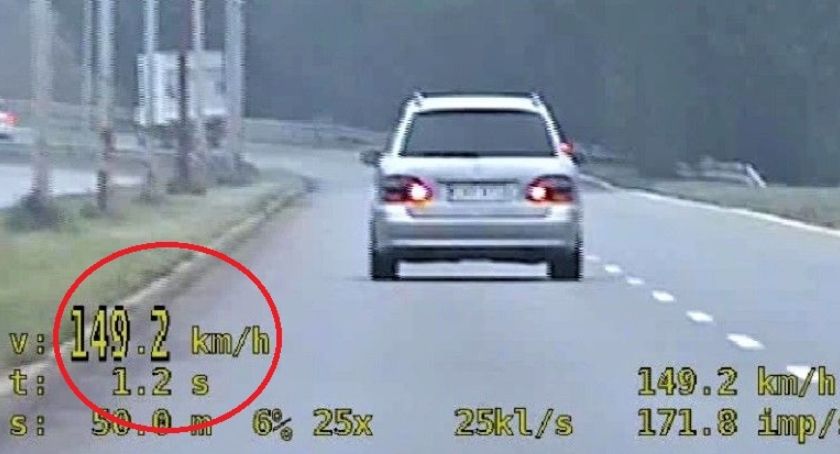 Jechał prawie 150km/h w miejscu, gdzie można było jechać maksymalnie 70 